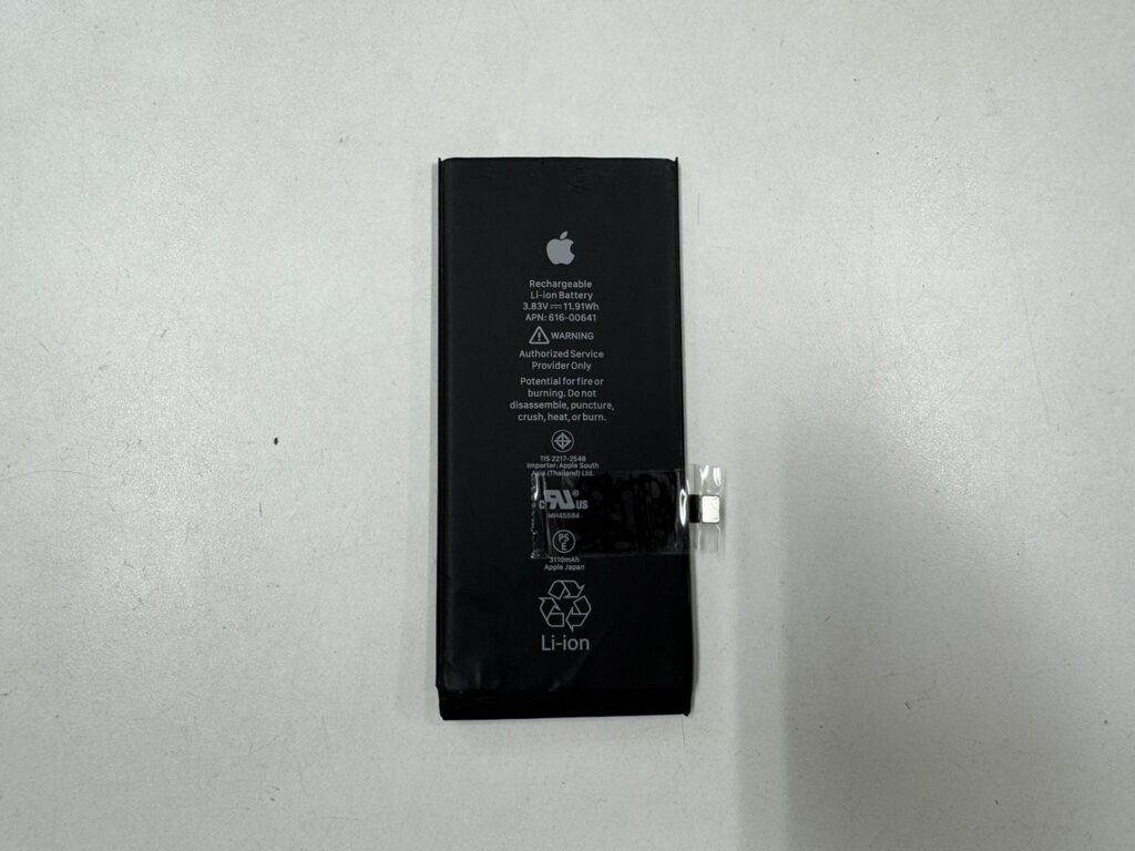iPhoneXRのバッテリー